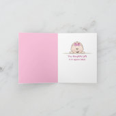 Thank you for Baby Girl gift Bedankkaart (Binnen)