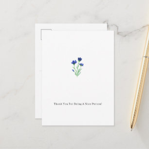 Thank You For Being A Nice Person Card Briefkaart