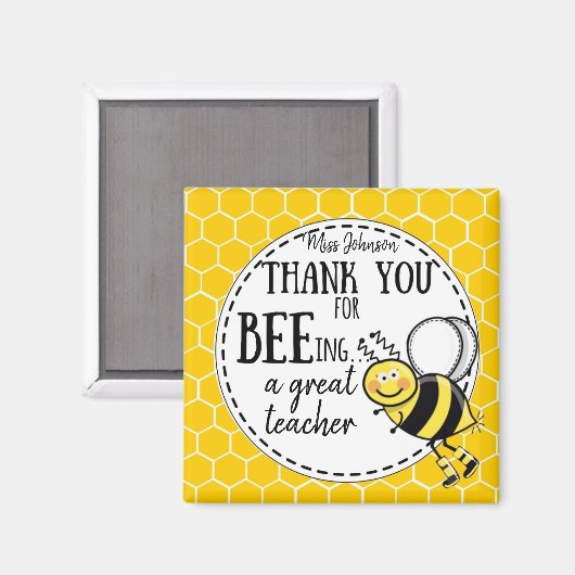 Thank you for being an awesome teacher gift magneet (Voorkant / Achterkant)