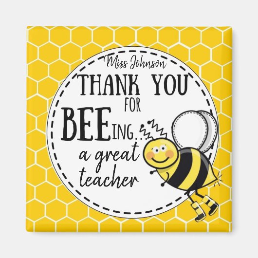 Thank you for being an awesome teacher gift magneet (Voorkant)