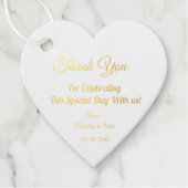 Thank You For Celebrating with us Wedding  Bedankjes Labels (Voorkant)