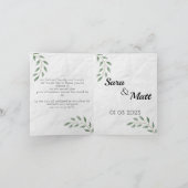 THANK YOU FOR COMING BEDANKKAART