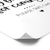 Thank You for Coming Brunch Party Favor Sign Poster (Hoek)