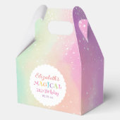 Thank You For Coming Magical Unicorn Birthday Bedankdoosjes (Achterkant)