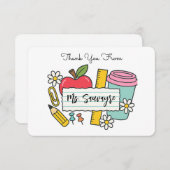 Thank You For Everything - Teaching Assistant Bedankkaart (Voorkant / Achterkant)