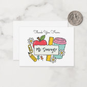 Thank You For Everything - Teaching Assistant Notitiekaartje (Voorkant / Achterkant in situ)