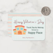 Thank You for Making School Happy Teacher Card Notitiekaartje (Voorkant / Achterkant in situ)