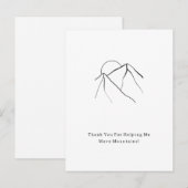 Thank You For Moving Mountains Quote Card  Briefkaart (Voorkant / Achterkant)
