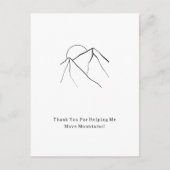 Thank You For Moving Mountains Quote Card  Briefkaart (Voorkant)