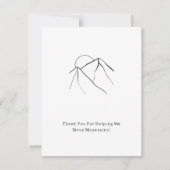 Thank You For Moving Mountains Quote Card Notitiekaartje (Voorkant)