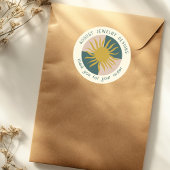 THANK YOU FOR ORDERING Sun Modern Cute CUSTOM Ronde Sticker