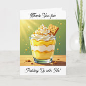Thank You for Pudding up with Me | Anniversary Kaart (Voorkant)