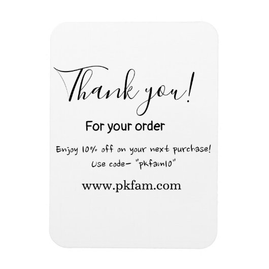 Thank you for purchase pink family business detail magneet (Verticaal)