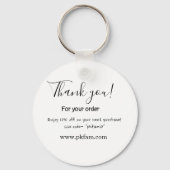 Thank you for purchase pink family business detail sleutelhanger (Achterkant)
