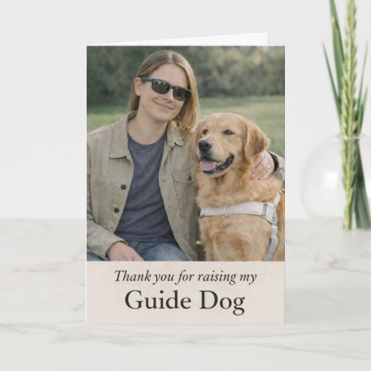 Thank you for raising my Golden Retriever Guide Kaart (Voorkant)