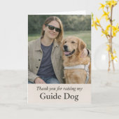 Thank you for raising my Golden Retriever Guide Kaart (Gele Bloem)