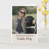 Thank You for Raising My Guide Dog – Black Lab Kaart (Gele Bloem)