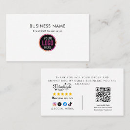 Thank You For Shopping Visitekaartje