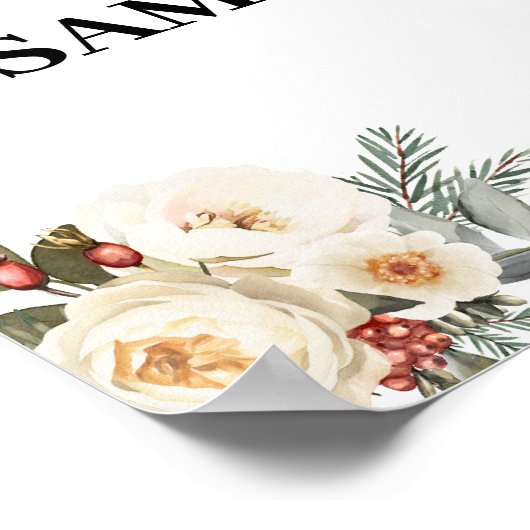 Thank You for Showering Bride Winter Shower Poster (Hoek)