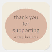 Thank you for supporting a tiny business labels (Voorkant)