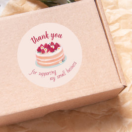 Thank You For Supporting my Small Business  Ronde Sticker