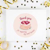 Thank You For Supporting my Small Business Ronde Sticker
