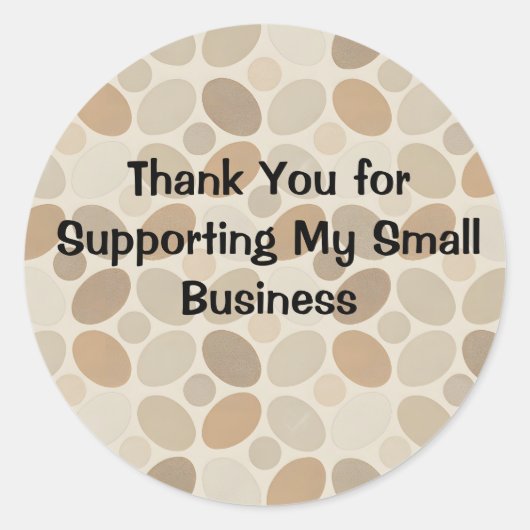 Thank You for Supporting My Small Business Sticker (Voorkant)