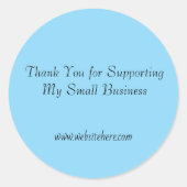 Thank You for Supporting My Small Business Sticker (Voorkant)