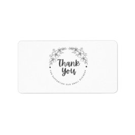 Thank You for Supporting My Small Business Sticker