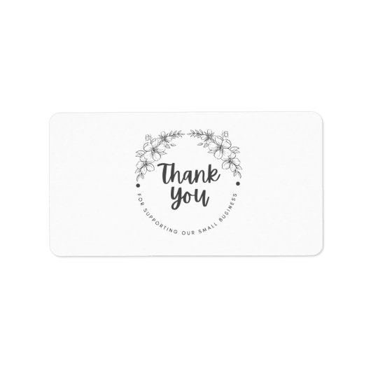 Thank You for Supporting My Small Business Sticker (Voorkant)