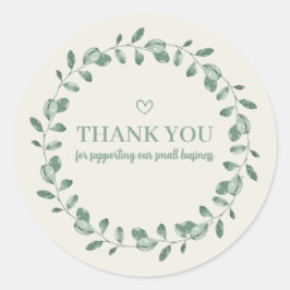 Thank You For Supporting Our Small Business Ronde Sticker