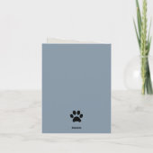 Thank You For Watching Our Dog Photo Card Bedankkaart (Achterkant)