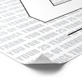 Thank you for your 25 Years of Service Poster (Hoek)