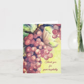 Thank You for your Hospitality Grapevine Kaart (Voorkant)