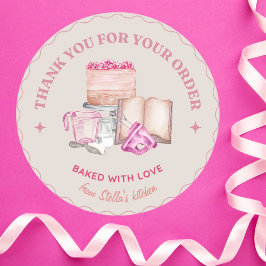 Thank you for your order Bakery Ronde Sticker