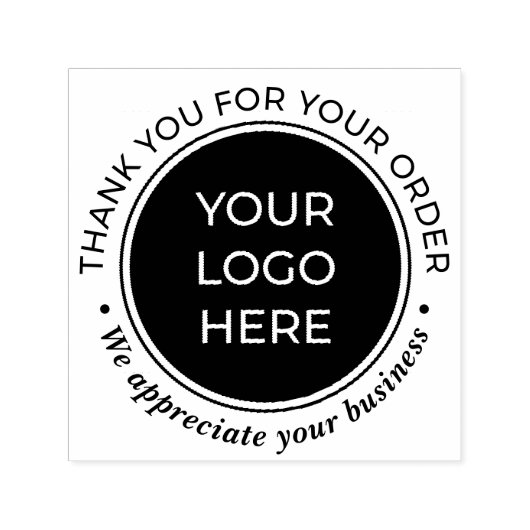 Thank You For Your Order Business Zelfinktende Stempel (Design)