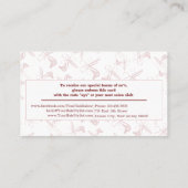 Thank You for Your Purchase Hair Salon White-Pink  Kortingskaartje (Achterkant)