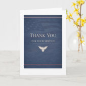 Thank You For Your Service Deepest Appreciation Kaart (Gele Bloem)