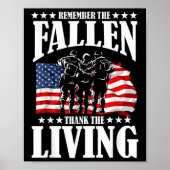 Thank You For Your Service Memorial Day Poster (Voorkant)