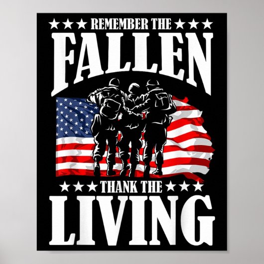 Thank You For Your Service Memorial Day Poster (Voorkant)