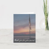 Thank You For Your Service Military Veteran Card Bedankkaart (Voorkant)