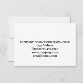 Thank You For Your Service Minimal American Flag Bedankkaart (Achterkant)