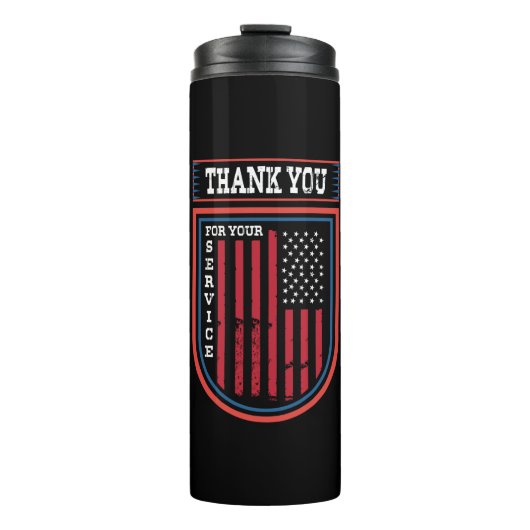 Thank You For Your Service Thermosbeker (Voorkant)