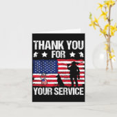 Thank You For Your Service Veterans Belgian Malino Kaart (Gele Bloem)