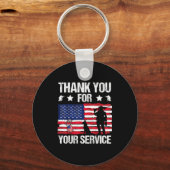 Thank You For Your Service Veterans Belgian Malino Sleutelhanger (Voorkant)