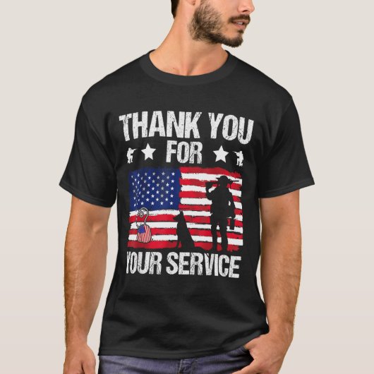 Thank You For Your Service Veterans Belgian Malino T-shirt (Voorkant)