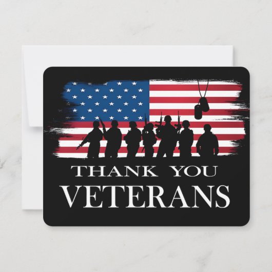 Thank You for Your Service: Veterans Day 2025  Bedankkaart (Achterkant)