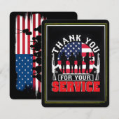 Thank You for Your Service: Veterans Day 2025  Bedankkaart (Voorkant / Achterkant)