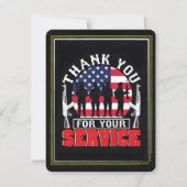 Thank You for Your Service: Veterans Day 2025  Bedankkaart (Voorkant)