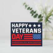 Thank You for Your Service: Veterans Day 2025  Feestdagenkaart (Staand voorkant)